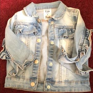 Baby Girl Ruffle Jean Jacket